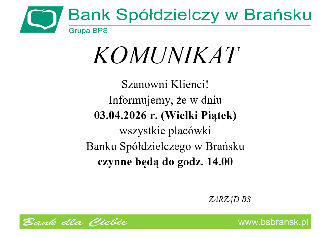 komunikat wielki piątek